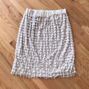 Ruffle Pencil skirt